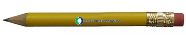 Round Golf Pencil with Erasers