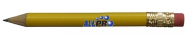 Round Golf Pencil with Erasers