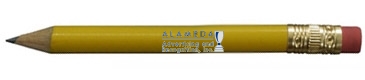 Round Golf Pencil with Erasers