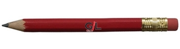 Hex Golf Pencils with Erasers