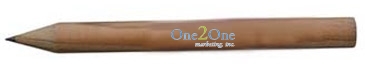 Round Natural Finish Golf Pencils