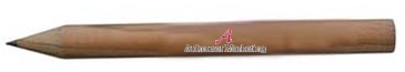 Round Natural Finish Golf Pencils
