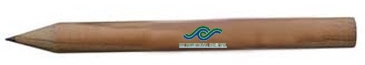 Round Natural Finish Golf Pencils