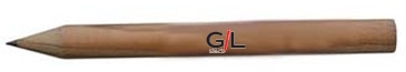 Round Natural Finish Golf Pencils
