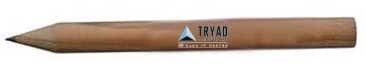 Round Natural Finish Golf Pencils