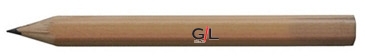 Hex Natural Finish Golf Pencils