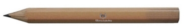 Hex Natural Finish Golf Pencils