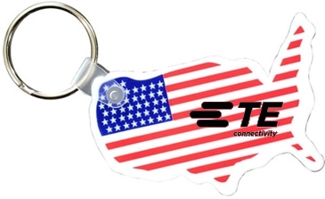Usa Key Fob with Flag