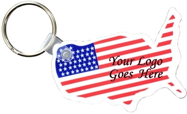 Usa Key Fob with Flag