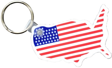Usa Key Fob with Flag