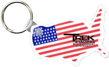 Usa Key Fob with Flag