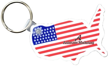 Usa Key Fob with Flag