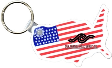 Usa Key Fob with Flag