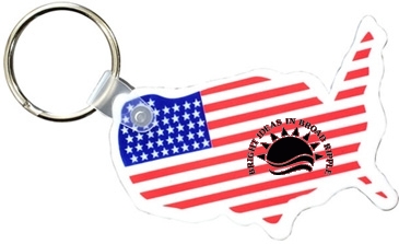 Usa Key Fob with Flag