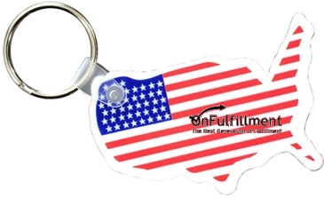 Usa Key Fob with Flag