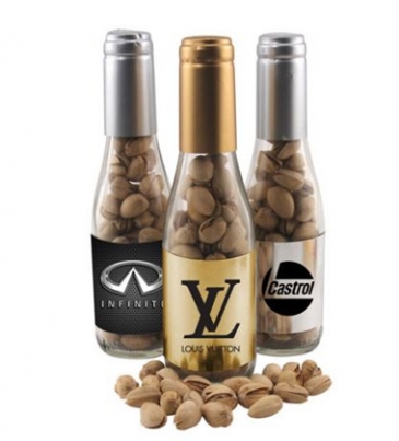 Champagne Bottle w/ Pistachios