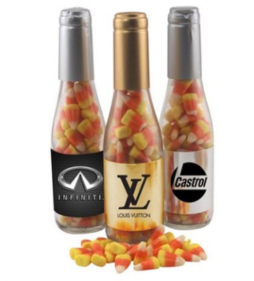 Champagne Bottle w/ Candy Corn