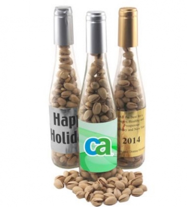 Champagne Bottle with Cashews