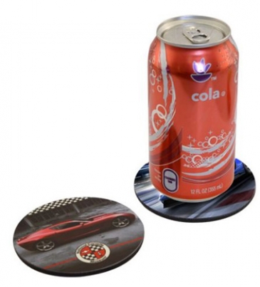 Full Color Round Cork Drink Coaster