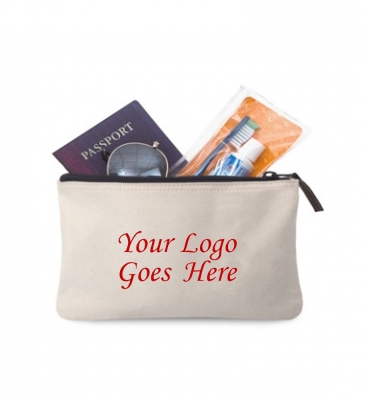 Avery Cotton Zippered Pouch