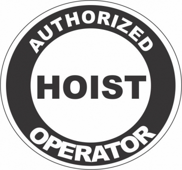 CMH Hoist Operator Sticker