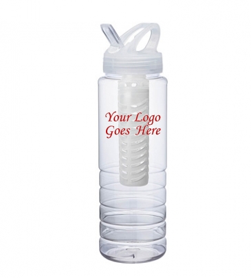 26 oz. PET Bottle with Flip Spout & Infuser