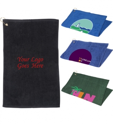 Golf Towel with Grommet and Hook (16" x 25")