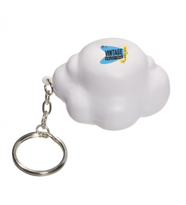 Cloud Stress Reliever Key Chain