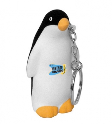 Penguin Stress Reliever Key Chain