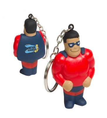 Super Hero Stress Reliever Key Chain