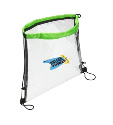 Clear Vinyl Bag with Drawstring
