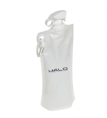 Flip Top Foldable Water Bottle with Carabiner