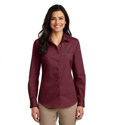 Port Authority® Ladies Long Sleeve Carefree Poplin Shirt