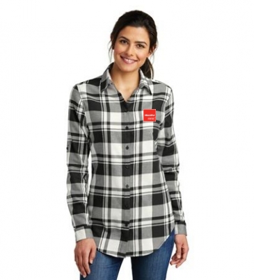 Port Authority® Ladies Plaid Flannel Tunic