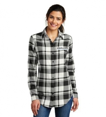 Port Authority® Ladies Plaid Flannel Tunic