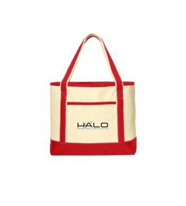 Port Authority® Large Cotton Canvas Boat Tote