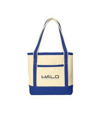 Port Authority® Medium Cotton Canvas Boat Tote