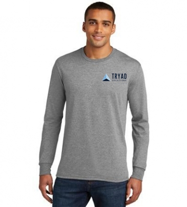 District Made® Mens Perfect Tri® Long Sleeve Crew Tee