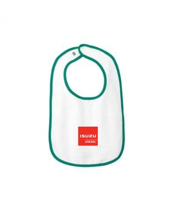 Rabbit Skins™ Infant Contrast Trim Terry Bib