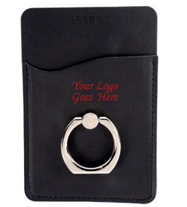 Tuscany™ Card Holder with Metal Ring Phone Stand