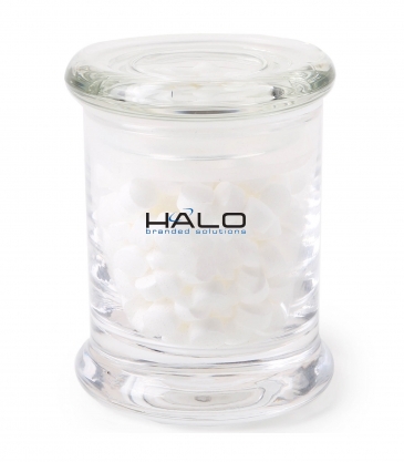 Small Glass Mint Jar