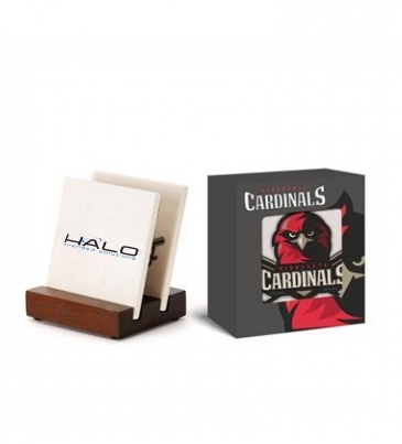 2pc Square Ceramic Coaster Set in Gift Box