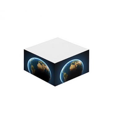 3" X 3" Adhesive Notepad - Small Half Cube