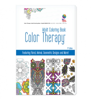 Color Therapy® 24 Page Adult Coloring Book - USA Made