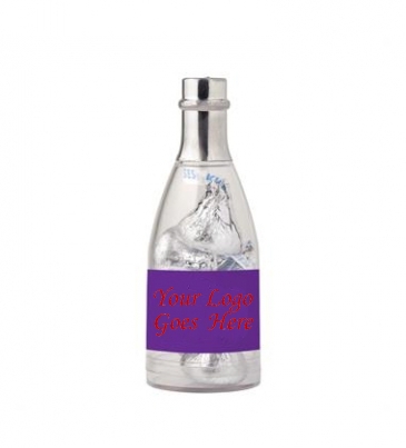 Champagne Bottle with Hershey Chocolate Kisses