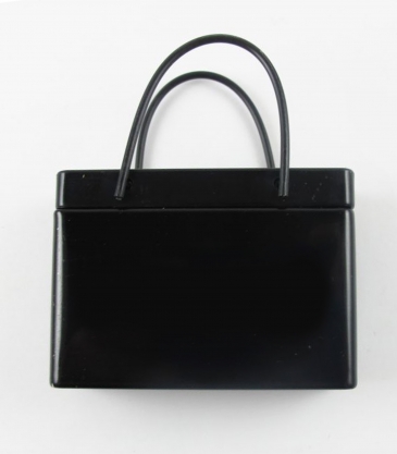 Black Shopping Bag Tin