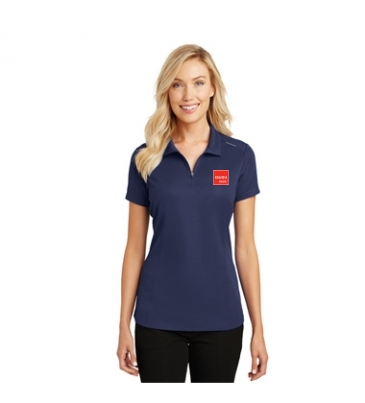 Port Authority® Ladies Pinpoint Mesh Zip Polo