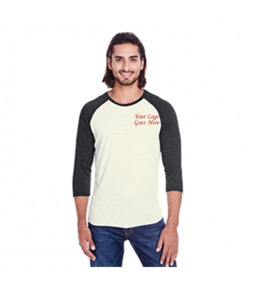 Threadfast Apparel Unisex Triblend 3/4-Sleeve Raglan