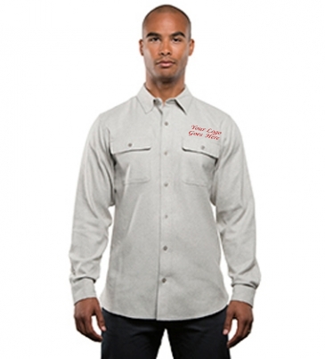 Men's Solid Flannel Shirt