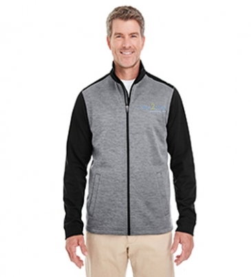 Men's Newbury Colorblock Mélange Fleece Full-Zip